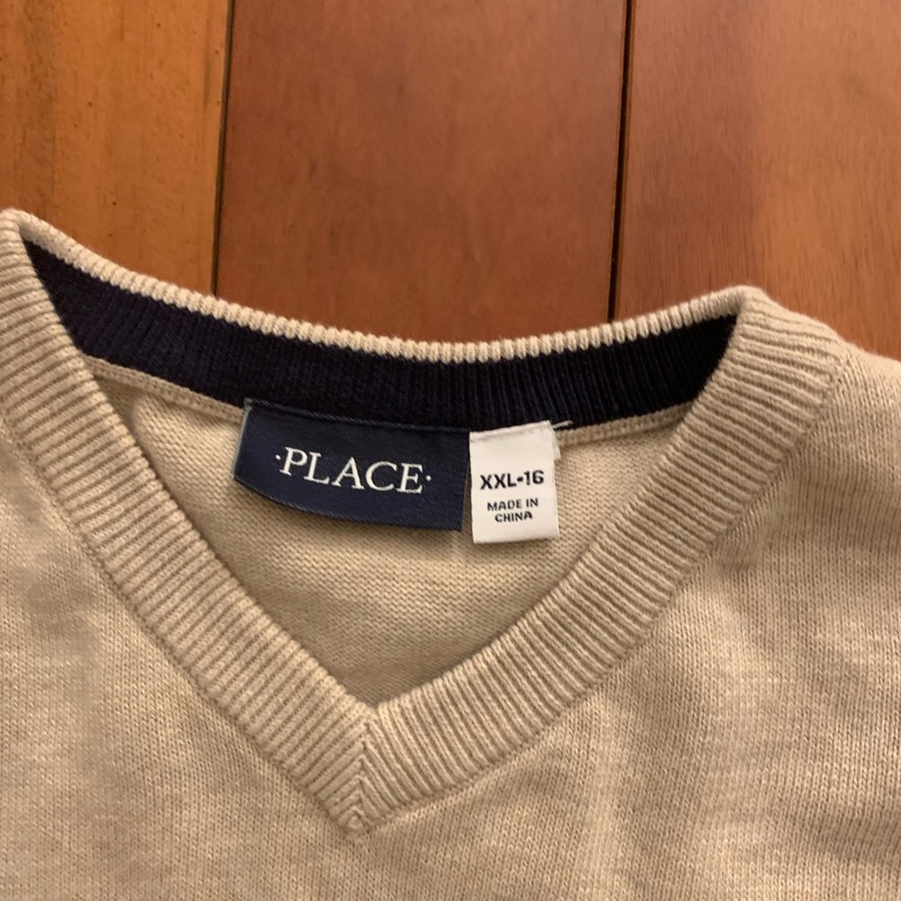 Children’s Place beige  sweater boys xxl